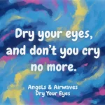 Lirik dan makna lagu Dry Your Eyes Angels & Airwaves