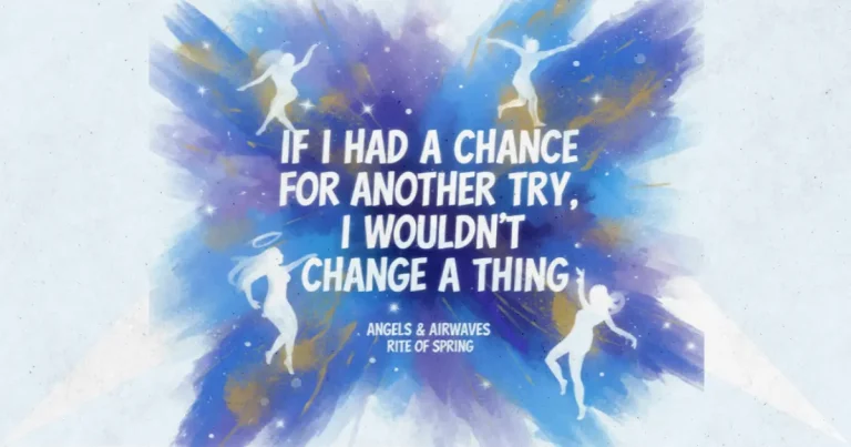 Lirik dan makna lagu Rite Of Spring Angels & Airwaves