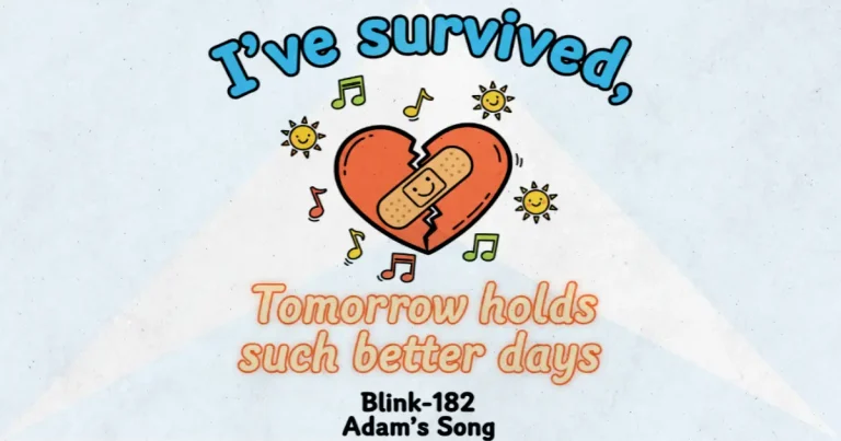 Makna dan lirik lagu Adam's Song Blink182
