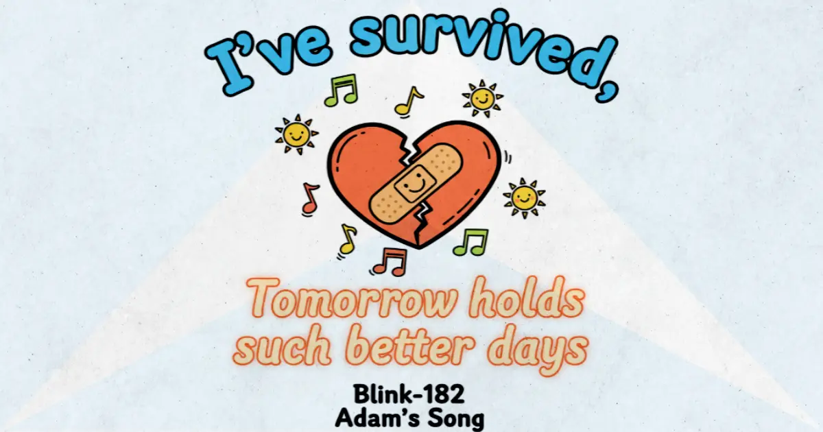 Makna dan lirik lagu Adam's Song Blink182