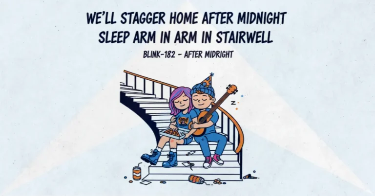 Makna dan lirik lagu After Midnight Blink182