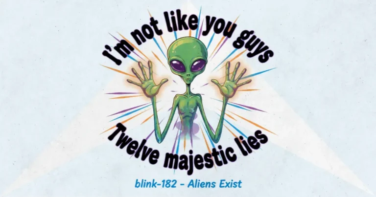 Makna dan lirik lagu Aliens Exist Blink182