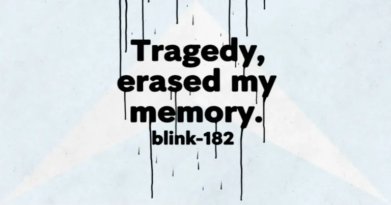 Makna dan lirik lagu Black Rain Blink182