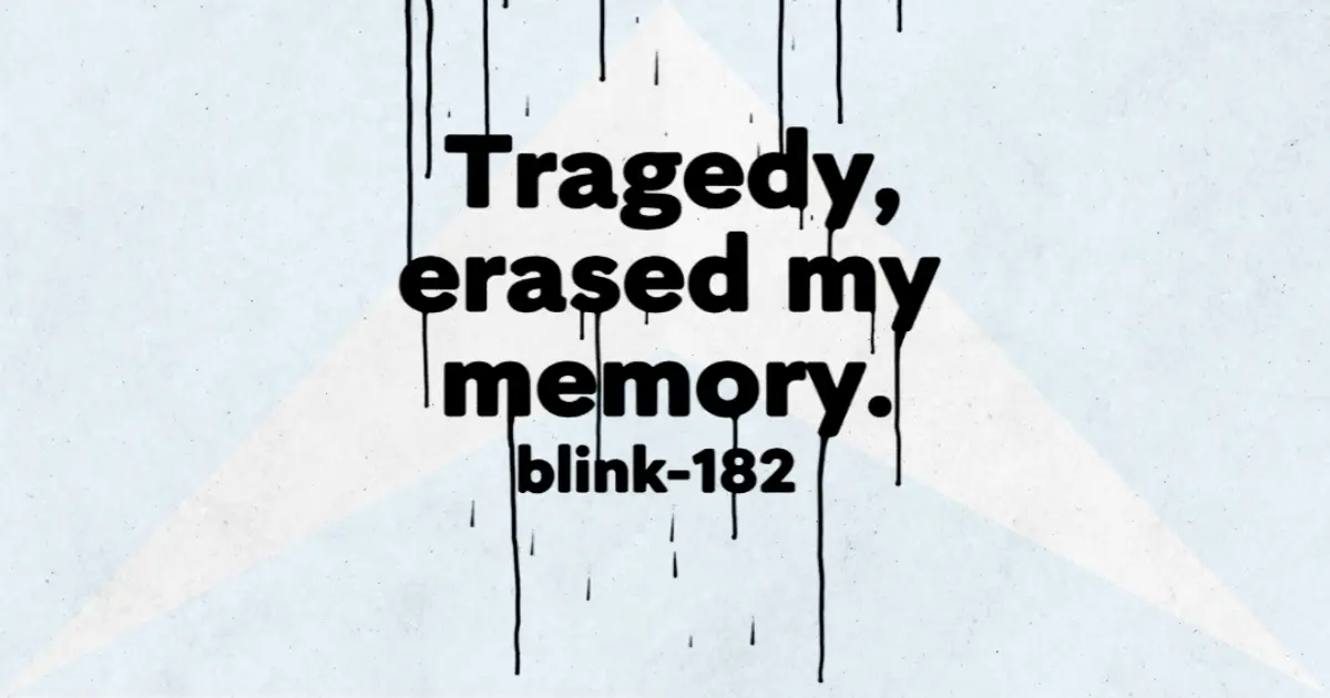 Makna dan lirik lagu Black Rain Blink182