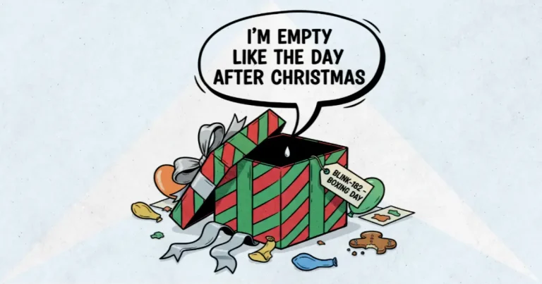 Makna dan lirik lagu Boxing Day Blink182