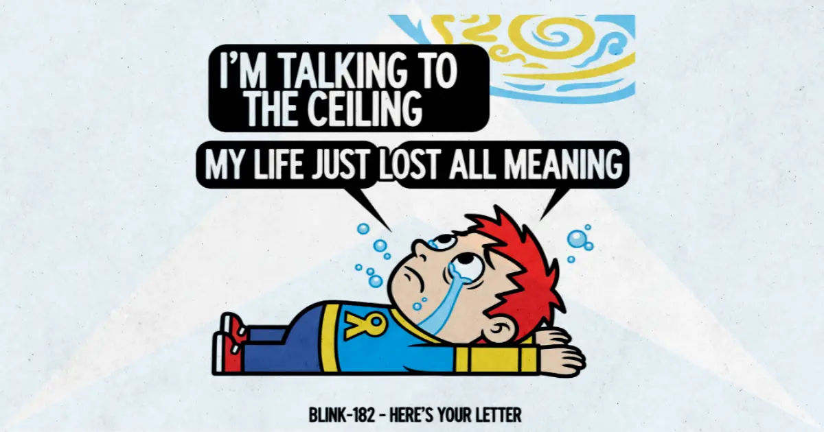 Makna dan lirik lagu Here's Your Letter Blink182