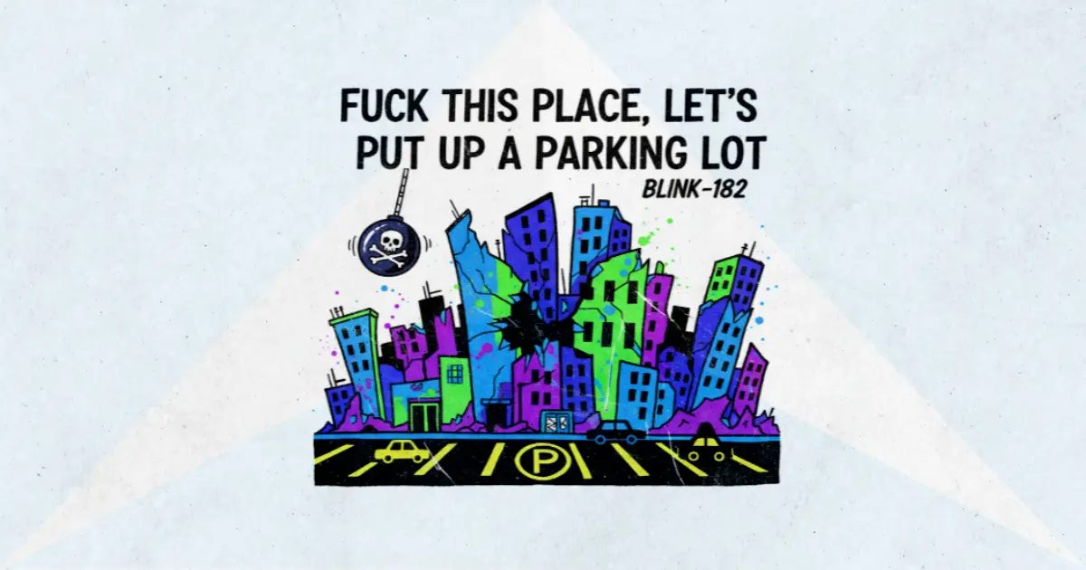 Makna dan lirik lagu Parking Lot Blink182