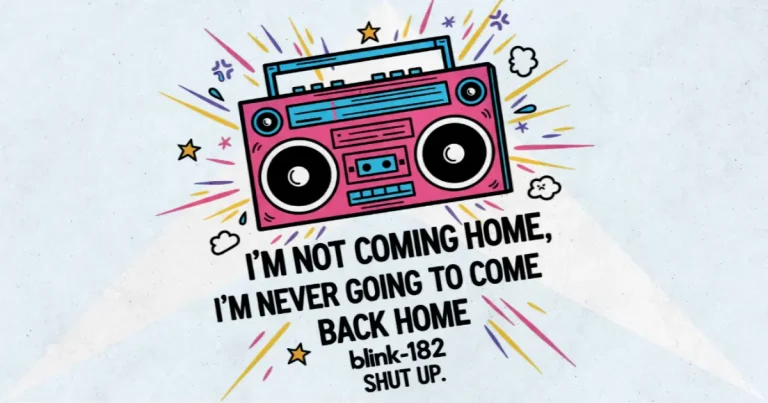 Makna dan lirik lagu Shut Up Blink182