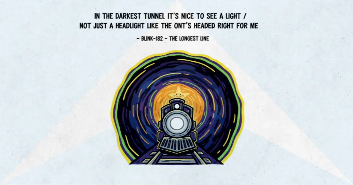 Makna dan lirik lagu The Longest Line Blink182