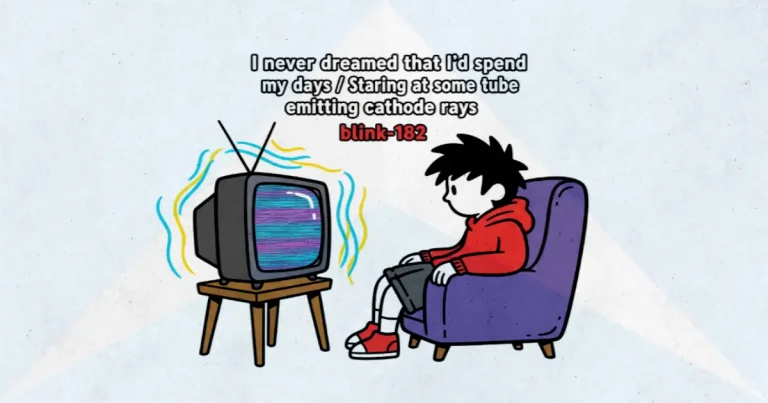 Makna dan lirik lagu TV Blink182