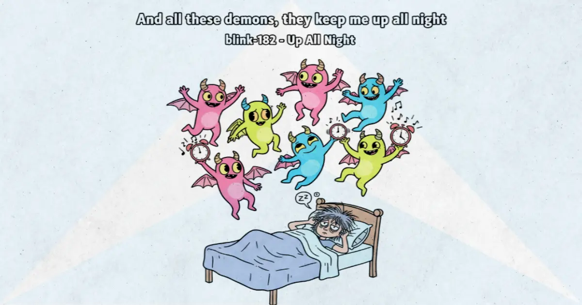 Makna dan lirik lagu Up All Night Blink182